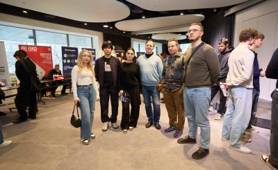 Студенти КІБІТ під час участі у ярмарку вакансій УАФІК в IQ Business Center