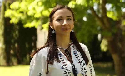 Марія Сех під час гостьової лекції у КІБіТ про соціальну послугу «Догляд вдома»