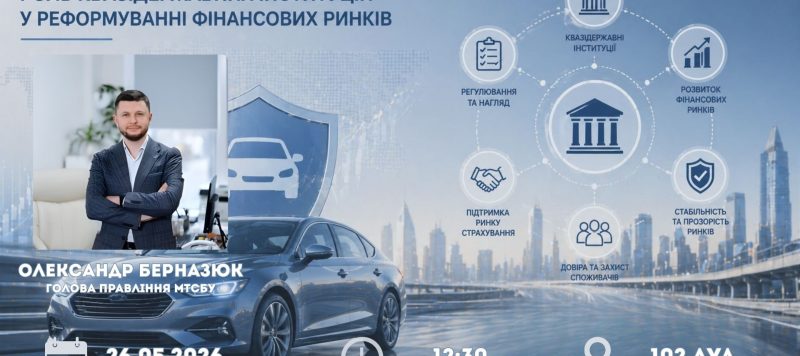 Анонс онлайн-лекції про роль квазідержавних інституцій у реформуванні фінансових ринків